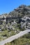 Mountain road from Lluc to Port de Sa Calobra in Serra de Tramuntana, Mallorca