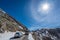 Mountain road through the Lovcen National Park