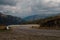 mountain road overlooking Elbrus to the Jila-Su valley