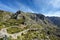 Mountain road to the village Sa Calobra. The Island Majorca, Spain