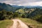 Mountain road in Transilvania, Romania