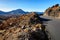 Mountain road. Trek through Las Canadas National park, Pico del Teide, Tenerife