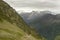 Mountain road and tunnel in italian alps