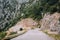 Mountain Road In Verdon Gorge In France.