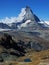 Mountain road with views of the Matterhorn