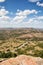 Mountain road winding through an arid landscape