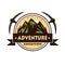 Mountain Rock Climbing Adventure Logo Vector Template