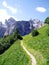 Mountain\'s path in Dolomiti