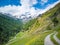 Mountain scene in the Passeier Valley, South Tyrol, Italy