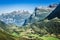 Mountain scenery in Jotunheimen National Park in Norway