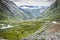 Mountain scenery in Jotunheimen National Park in Norway