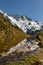 Mountain scenery from the Sealy tarns hike in Aoraki Mt Cook National Park