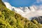 Mountain scenery from the Sealy tarns walk in Aoraki Mt Cook National Park