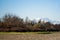 Mountain Sight Landskape and green field, clear blue sky