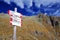 Mountain signs in Adamello - Presanella Alpine Group