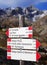Mountain signs in Adamello - Presanella Alpine Groupy