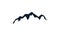 Mountain silhouette minimalist  logo vector icon  design