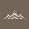 Mountain simple vector Logo Template