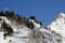 Mountain ski resort Elbrus Russia, gondola lift, landscape winter mountains