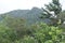 Mountain - `sleeping Indian` in the Central region of Panama view from the Caldera of a sleeping volcano