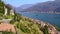 The mountain slope of Morcote at the Lake Lugano, Switzerland