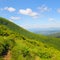 Mountain slopes, Forests, vast meadows and cloudy skies