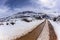 Mountain Snow Dirt Road Mud Tracks