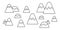 Mountain snow mountain icon logo cartoon illustration hill wood forest