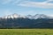 Mountain with snow in Springfield, West Coast, South Island, New