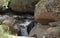 Mountain Stream Closeup. Rocky Mountain River