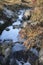 Mountain stream on Isle of Arran in Scotland.