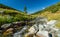 Mountain stream in the Transylvanian Alps