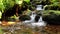 Mountain stream with waterfall