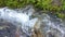 Mountain Stream with Waterfall. Close up waterfall in river.