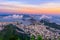 Mountain Sugarloaf and Botafogo in Rio de Janeiro at sunset