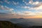 Mountain and Sunset at Doi Inthanon, Chiang Mai, Thailand