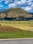 Mountain surrounding the airport Queenstown Otago, New Zealand