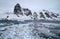 Mountain system of the Antarctic Peninsula at the entrance to th