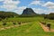 Mountain Tibrogargan in Glass House Mountains region in Queensland, Australia.