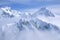 Mountain tops in St. Elias National Park and Preserve, Wrangell Mountains, Wrangell, Alaska