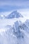 Mountain tops in St. Elias National Park and Preserve, Wrangell Mountains, Wrangell, Alaska