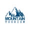 Mountain tourism sport vector icon