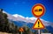 Mountain traffic signs