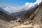 Mountain trail in the Gokio Valley.Himalayas.