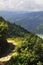 Mountain trail in Himalayas. Natural landscape. Pokhara, Nepal