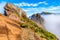 Mountain trail Pico do Arieiro, Madeira, Portugal