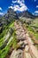 Mountain trail to Koï¿½cielec in summer, Tatra Mountains, Poland