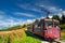 Mountain tram in Alps. France.