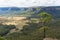 Mountain valley landscape lookout view