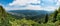 Mountain valley panorama, Romania, Prahova Valley